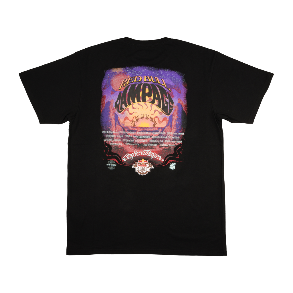 Short Sleeve Tee Troy Lee Designs X Red Bull Rampage Valley of Gods Black