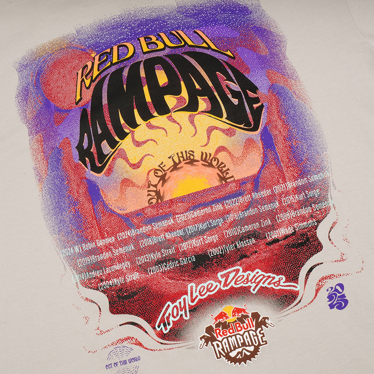 Short Sleeve Tee Troy Lee Designs X Red Bull Rampage Valley of Gods Bone