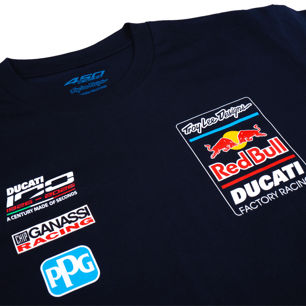 Short Sleeve Tee Troy Lee Designs X Red Bull X Ducati Navy