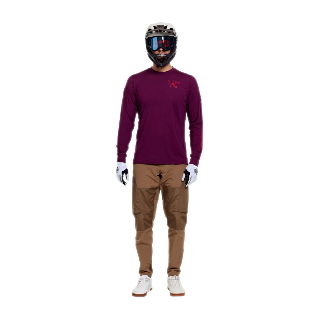 Ruckus Ride LS Tee Lockdown Sangria