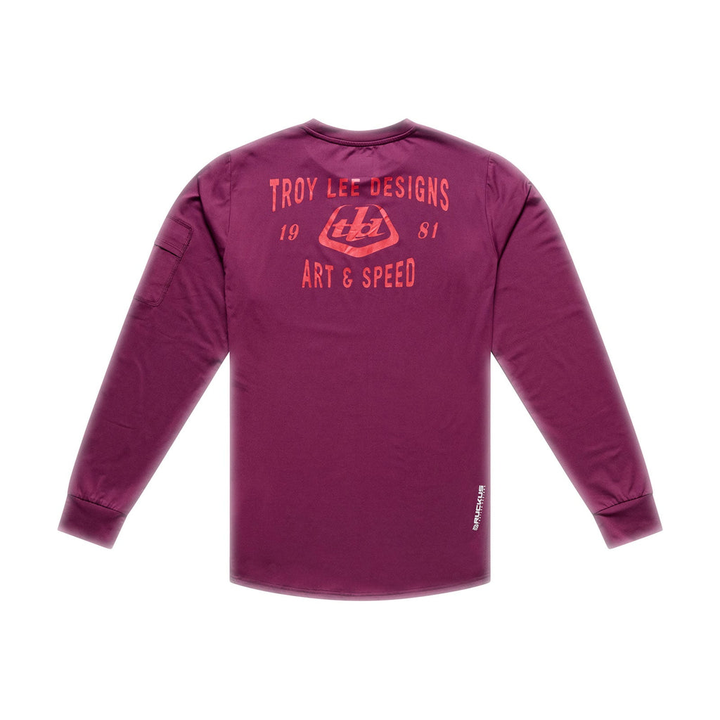 Ruckus Ride LS Tee Lockdown Sangria