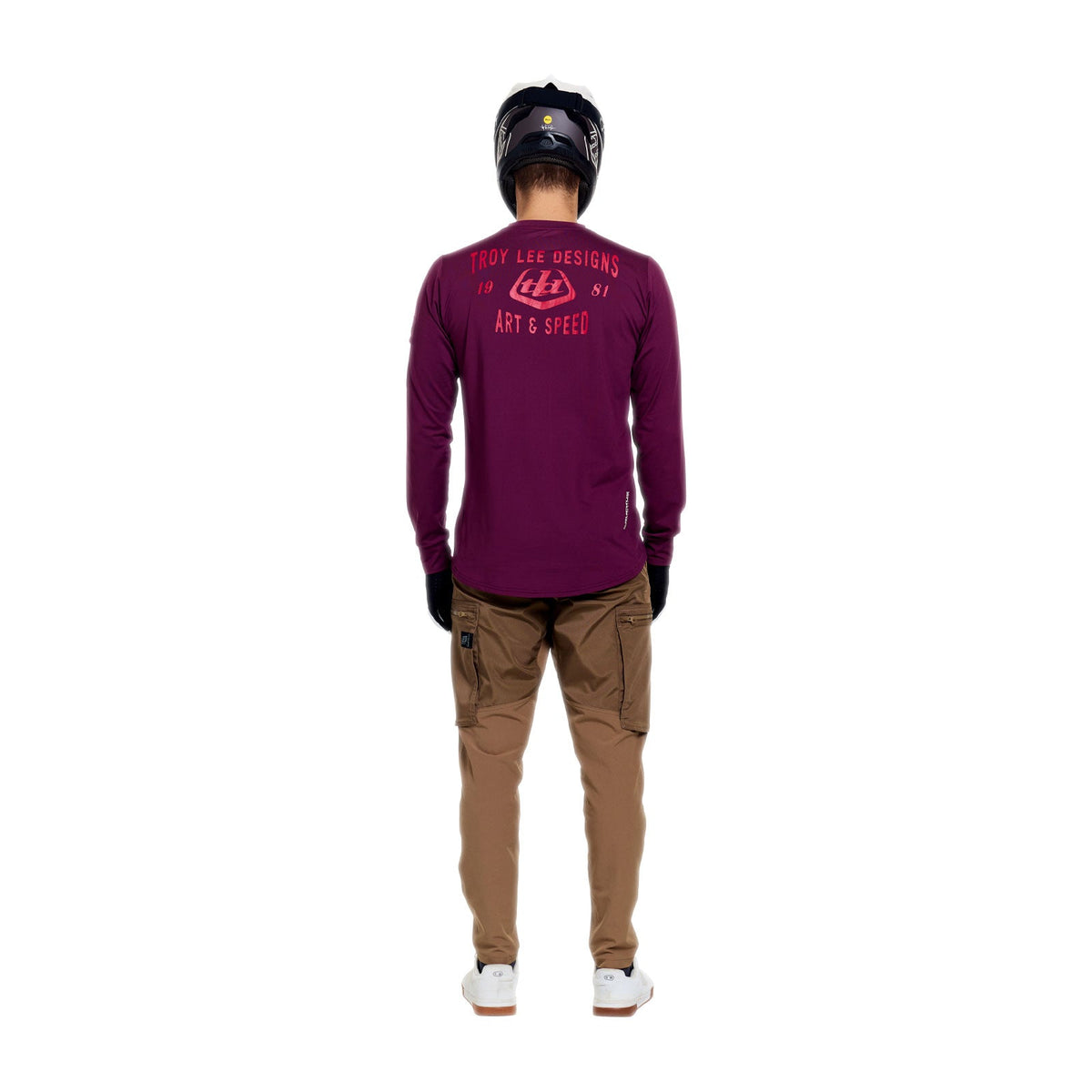 Ruckus Ride LS Tee Lockdown Sangria
