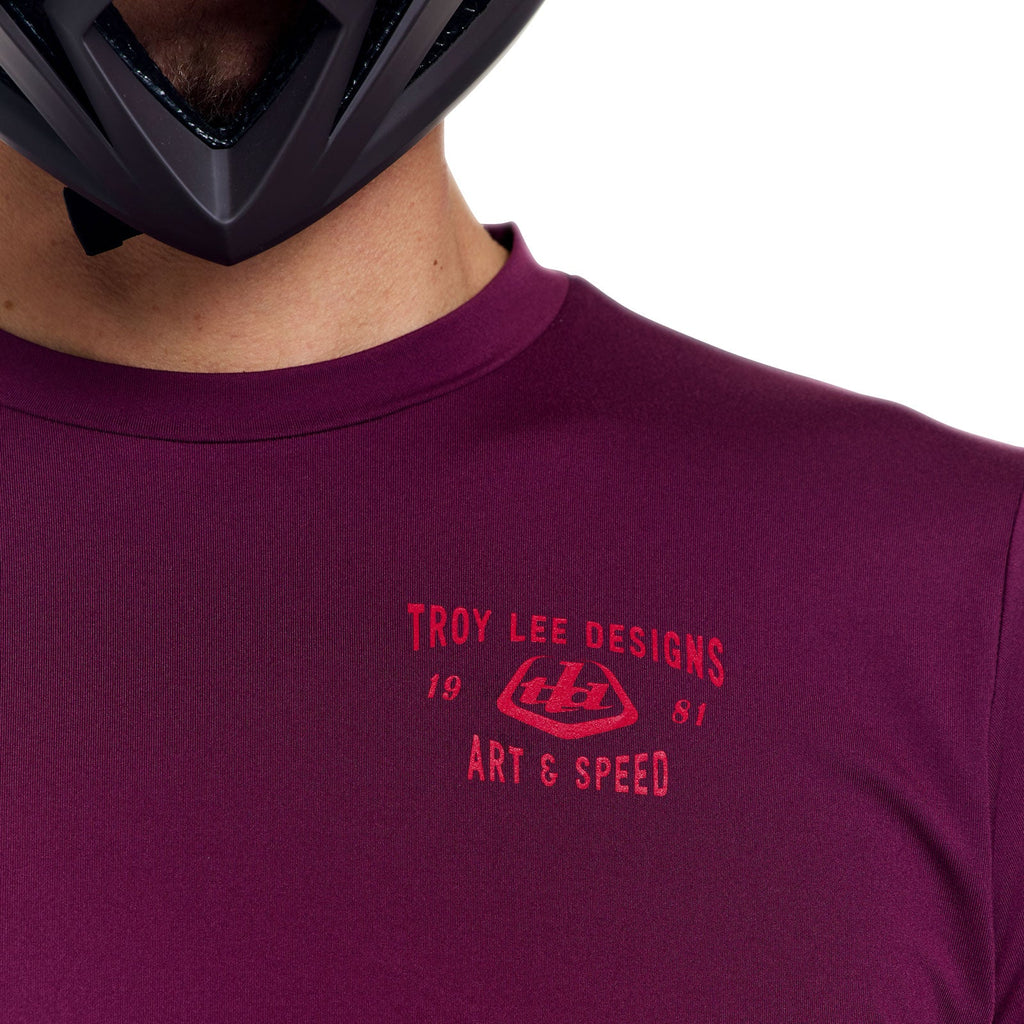Ruckus Ride LS Tee Lockdown Sangria
