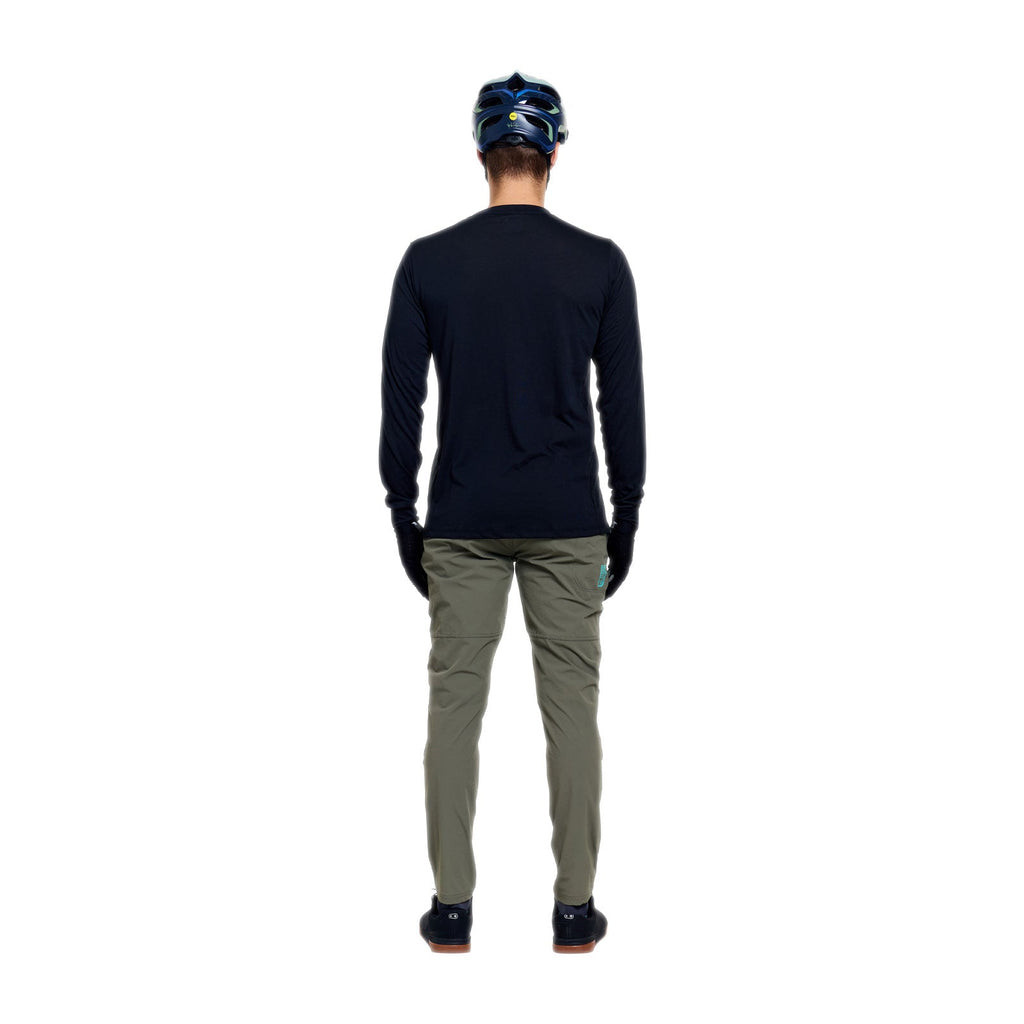 Skyline Ride LS Tee Signature Black / Real Teal