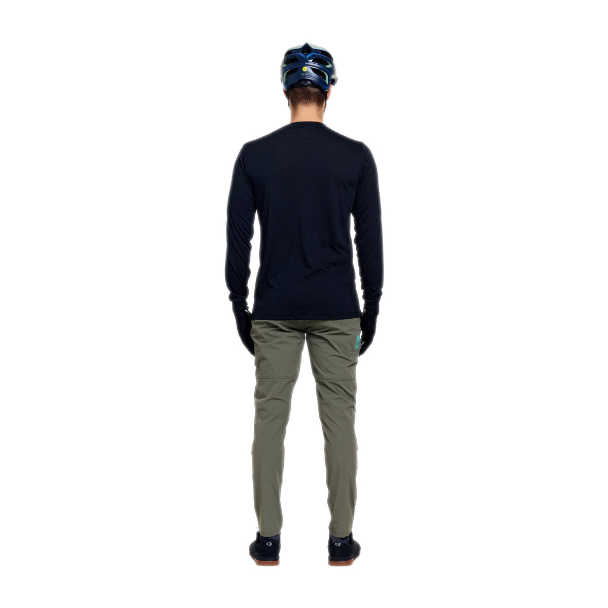 Skyline Ride LS Tee Signature Black / Real Teal