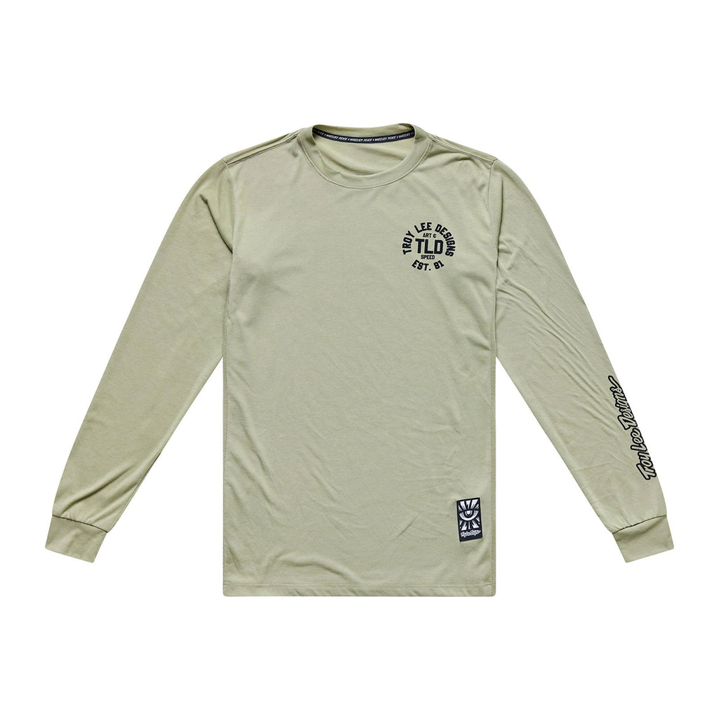 Skyline Ride LS Tee Stamps Sage
