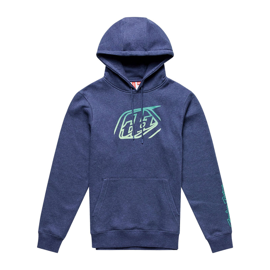 Pullover Hoodie Badge Navy Heather