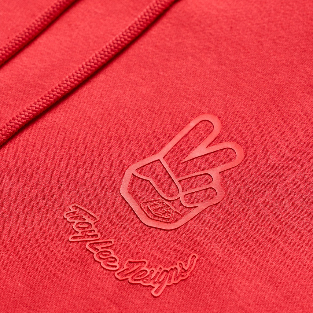 Pullover Hoodie Peace Out Scarlet