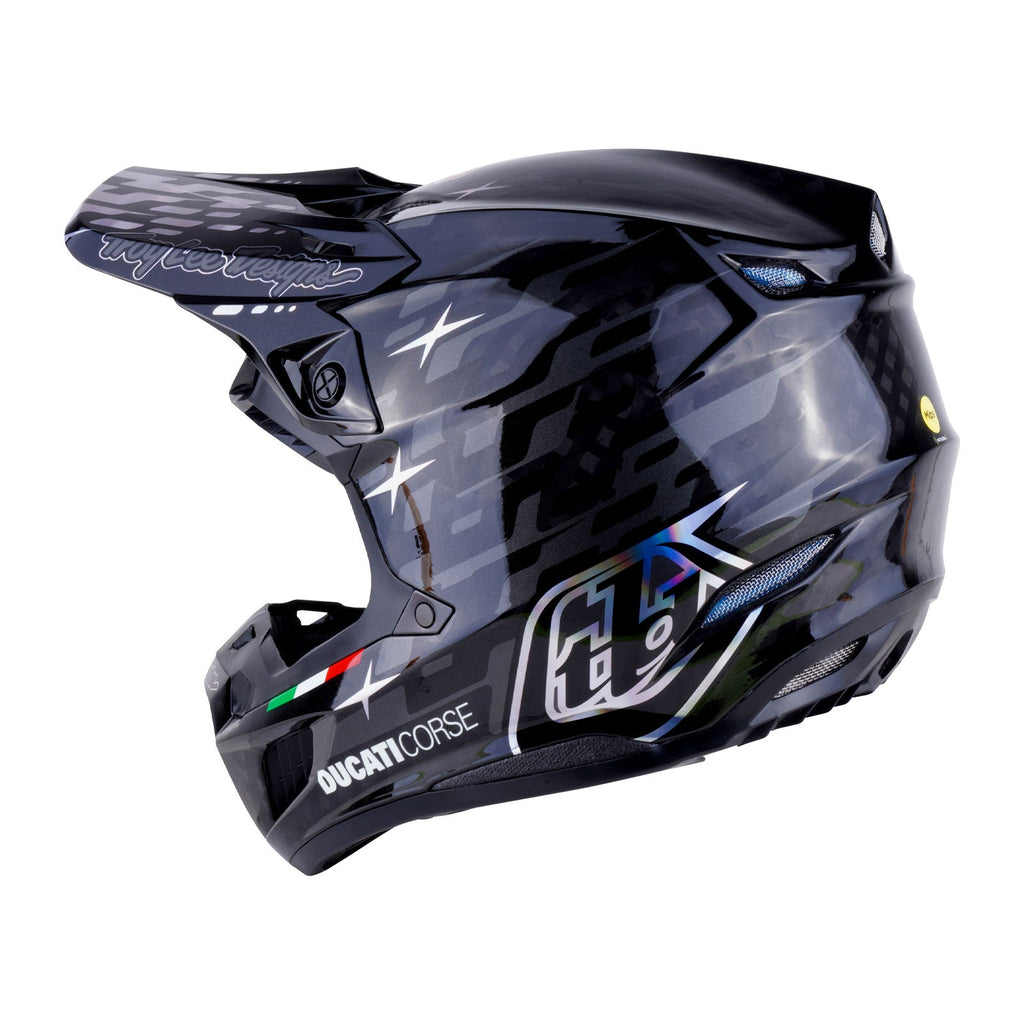 SE5 Carbon Helmet W/MIPS Troy Lee Designs X Ducati Licensed Gray