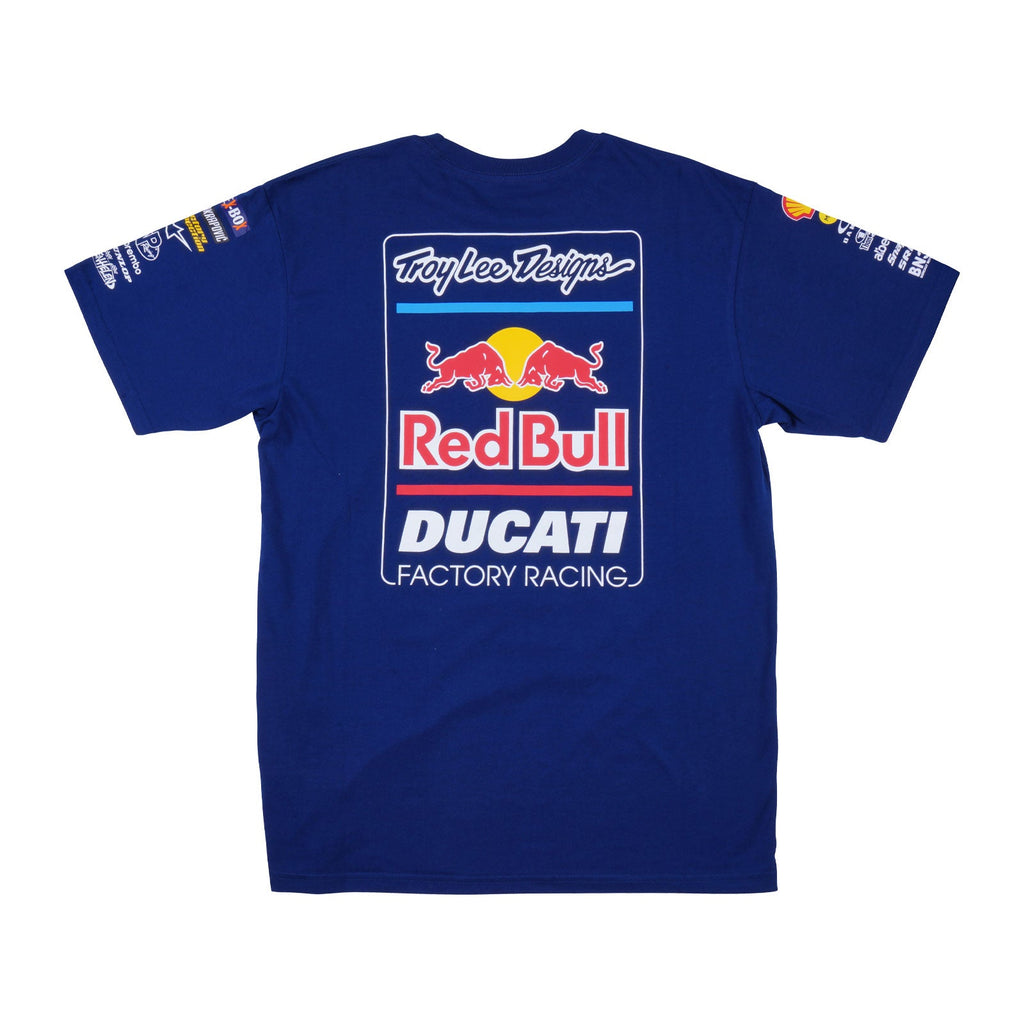 Short Sleeve Tee Troy Lee Designs X Red Bull X Ducati Licensed Navy