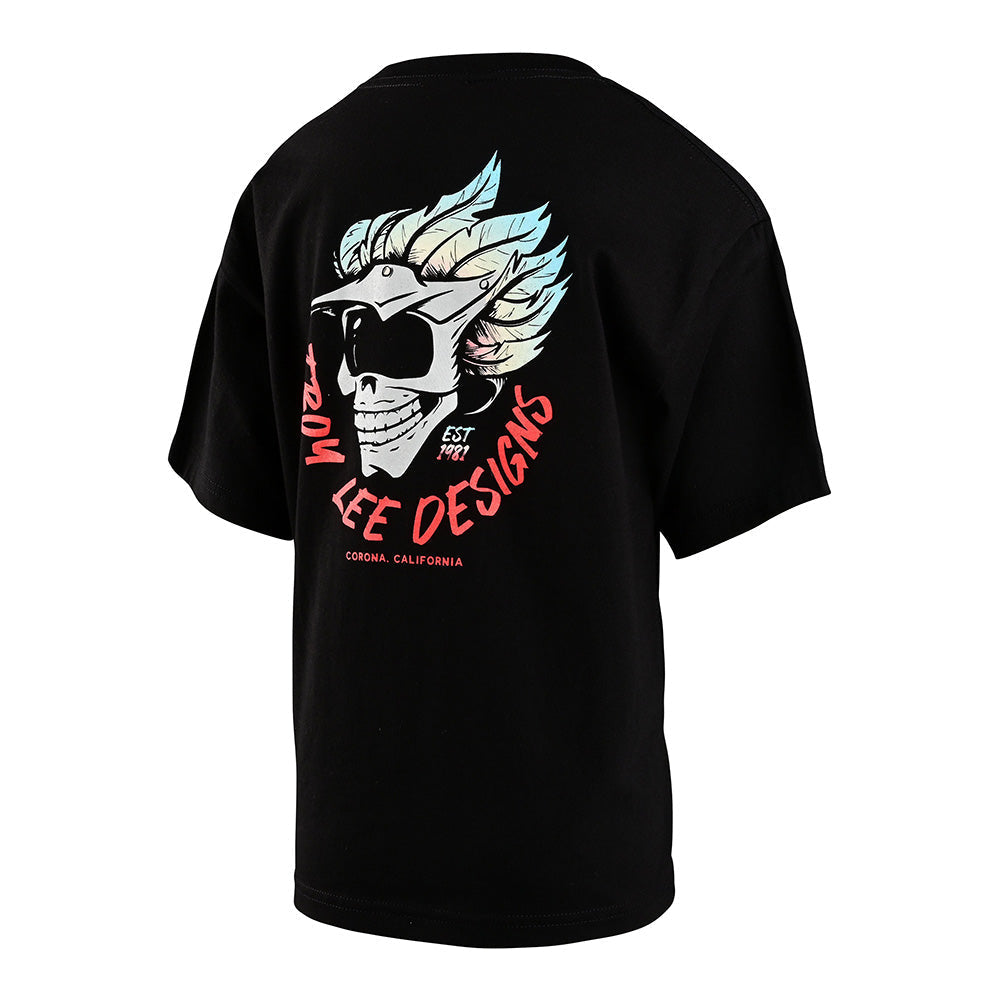 Youth Short Sleeve Tee Feathers Black