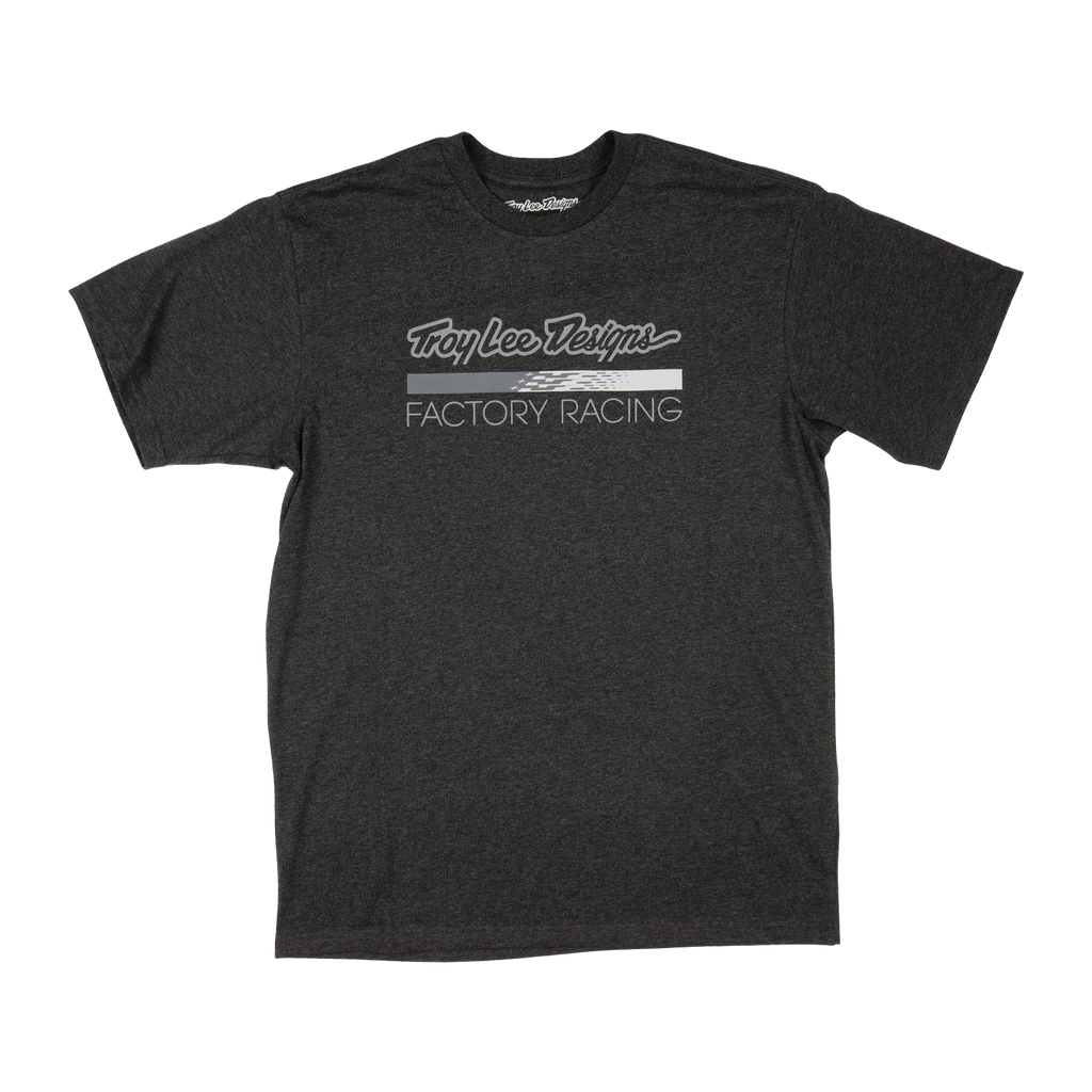 Short Sleeve Tee Troy Lee Designs Factory Racing Black Heather / Gray