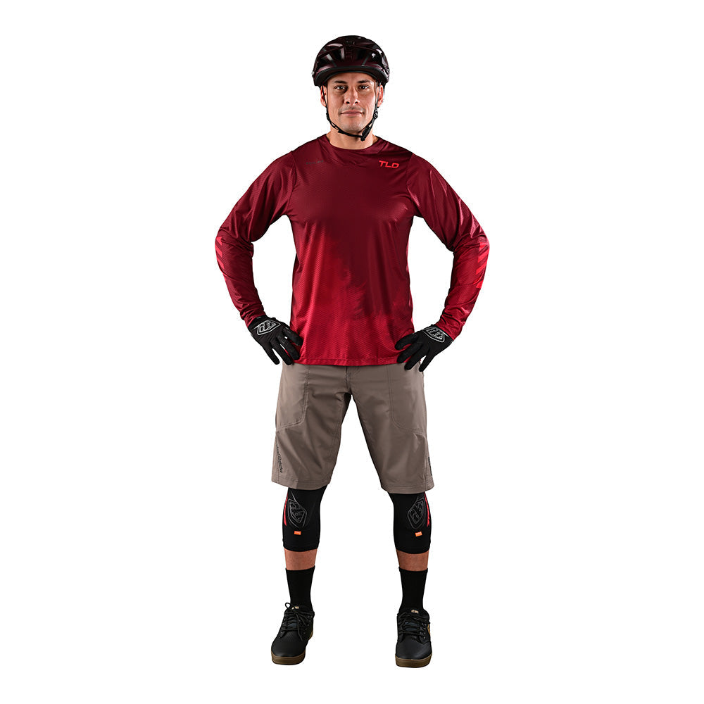 Skyline Air LS Jersey Fades Wine