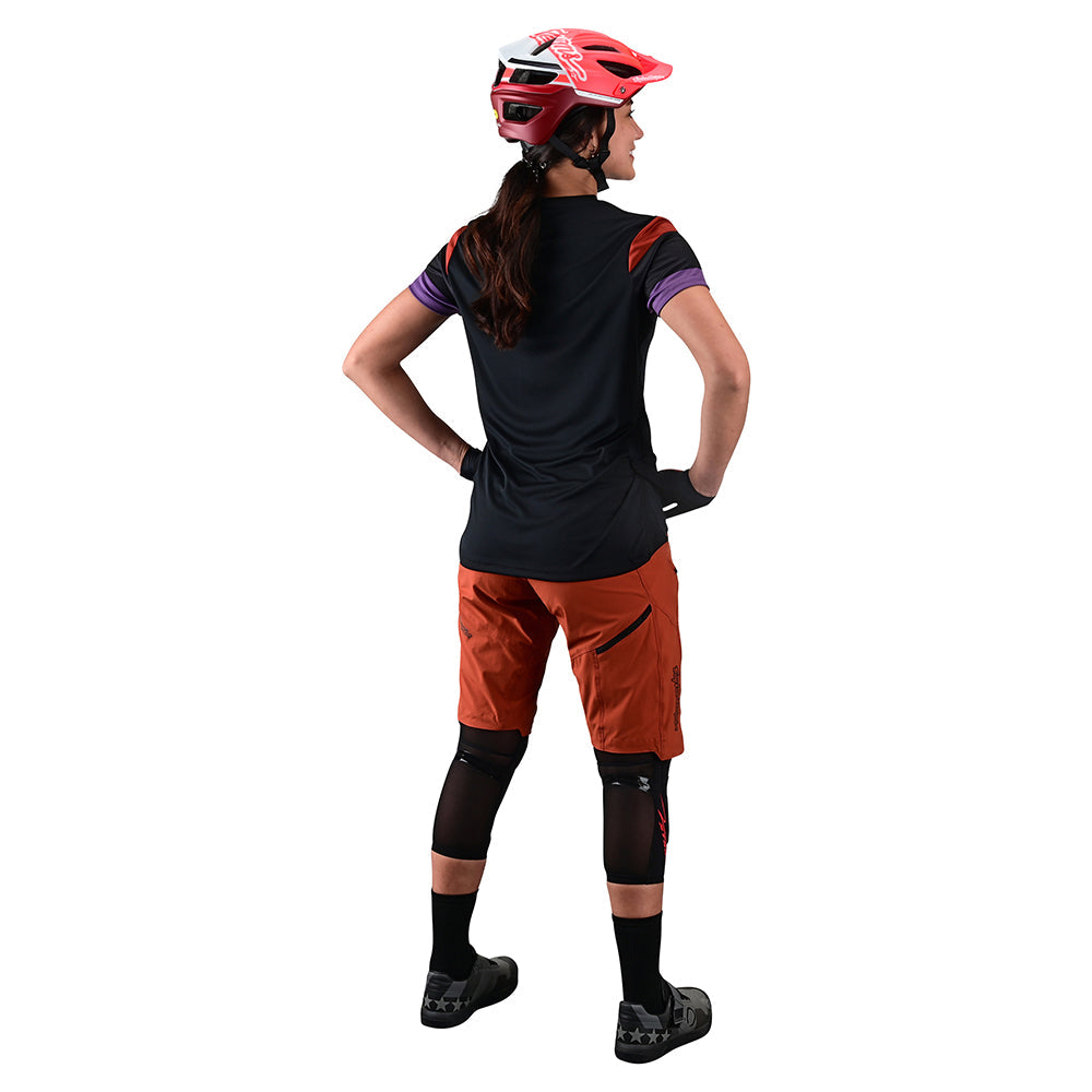Womens Lilium SS Jersey Rugby Black