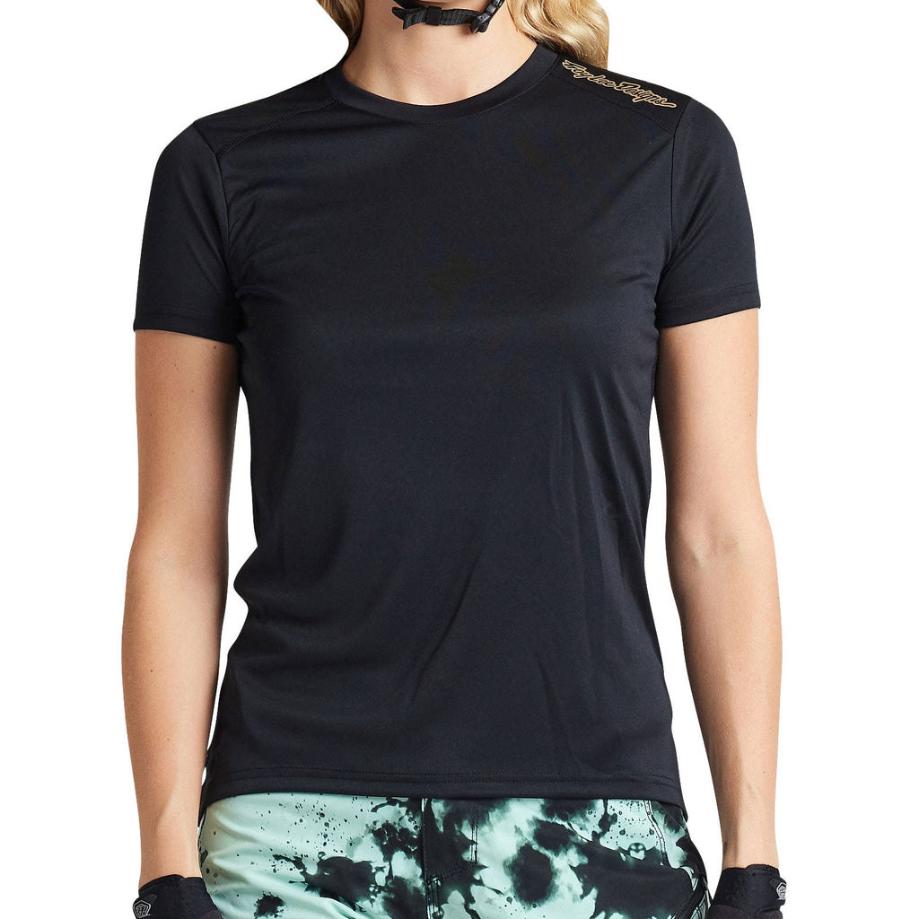 Womens Lilium SS Jersey Solid Black
