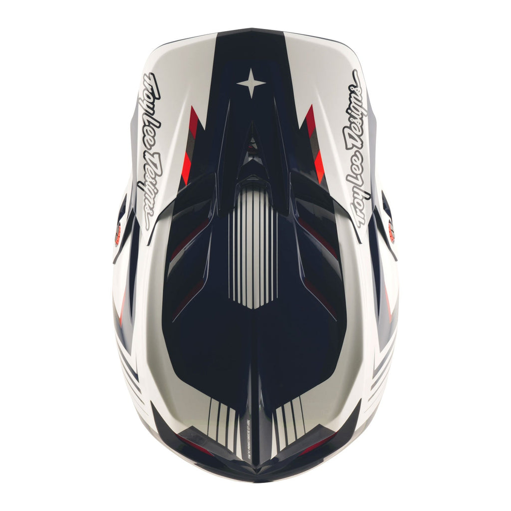 D4 Polyacrylite Helmet Qualifer Blue / White
