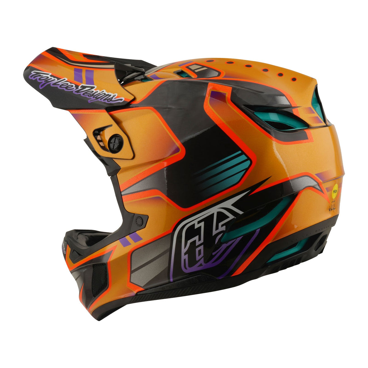 D4 Carbon Helmet Crest Gold