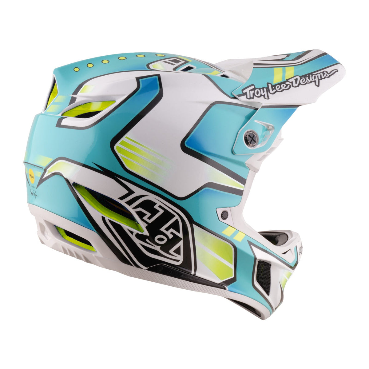 D4 Composite Helmet Crest Real Teal