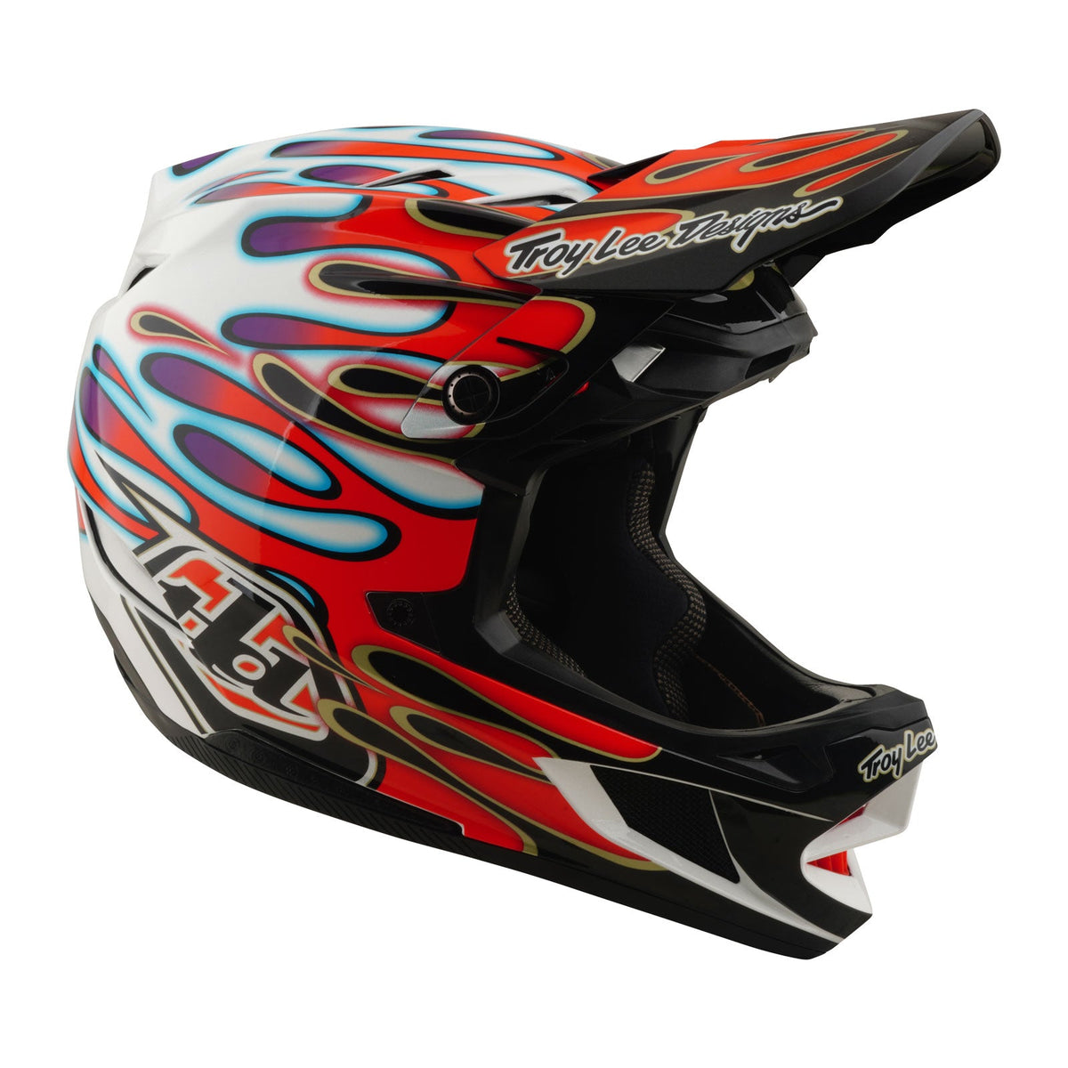 D4 Composite Helmet Overspray White / Red