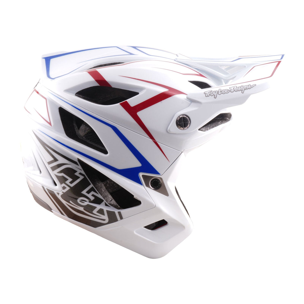 Stage Stunt Helmet Pinstripe White