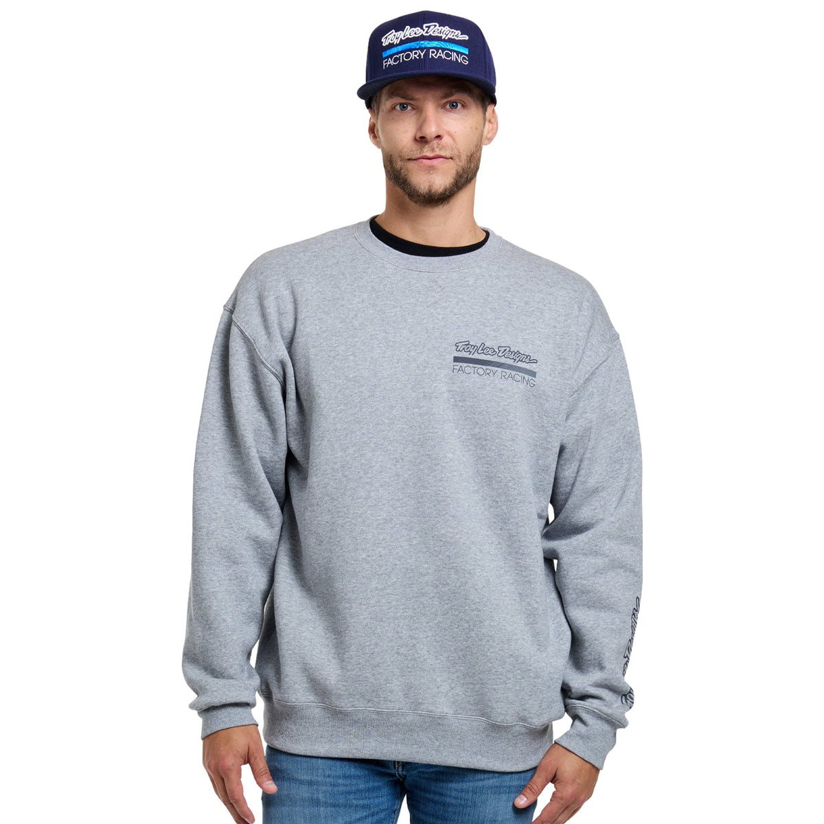 Flat Bill Snapback Troy Lee Designs Factory Racing Navy / Blue