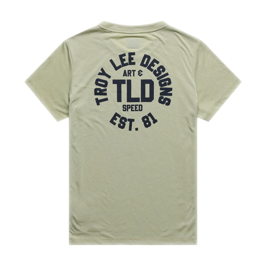 Womens Lilium Ride SS Tee Stamps Sage