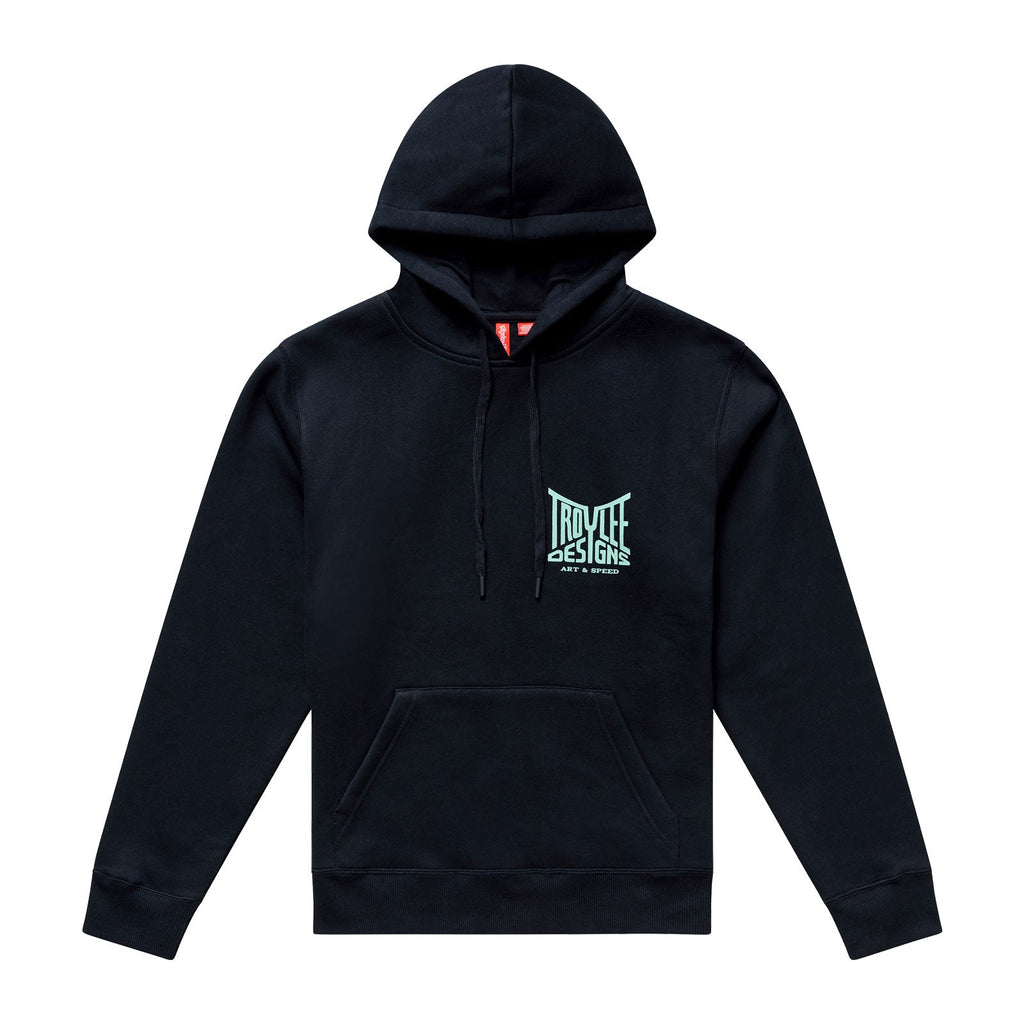 Womens Pullover Hoodie Handlebar Black