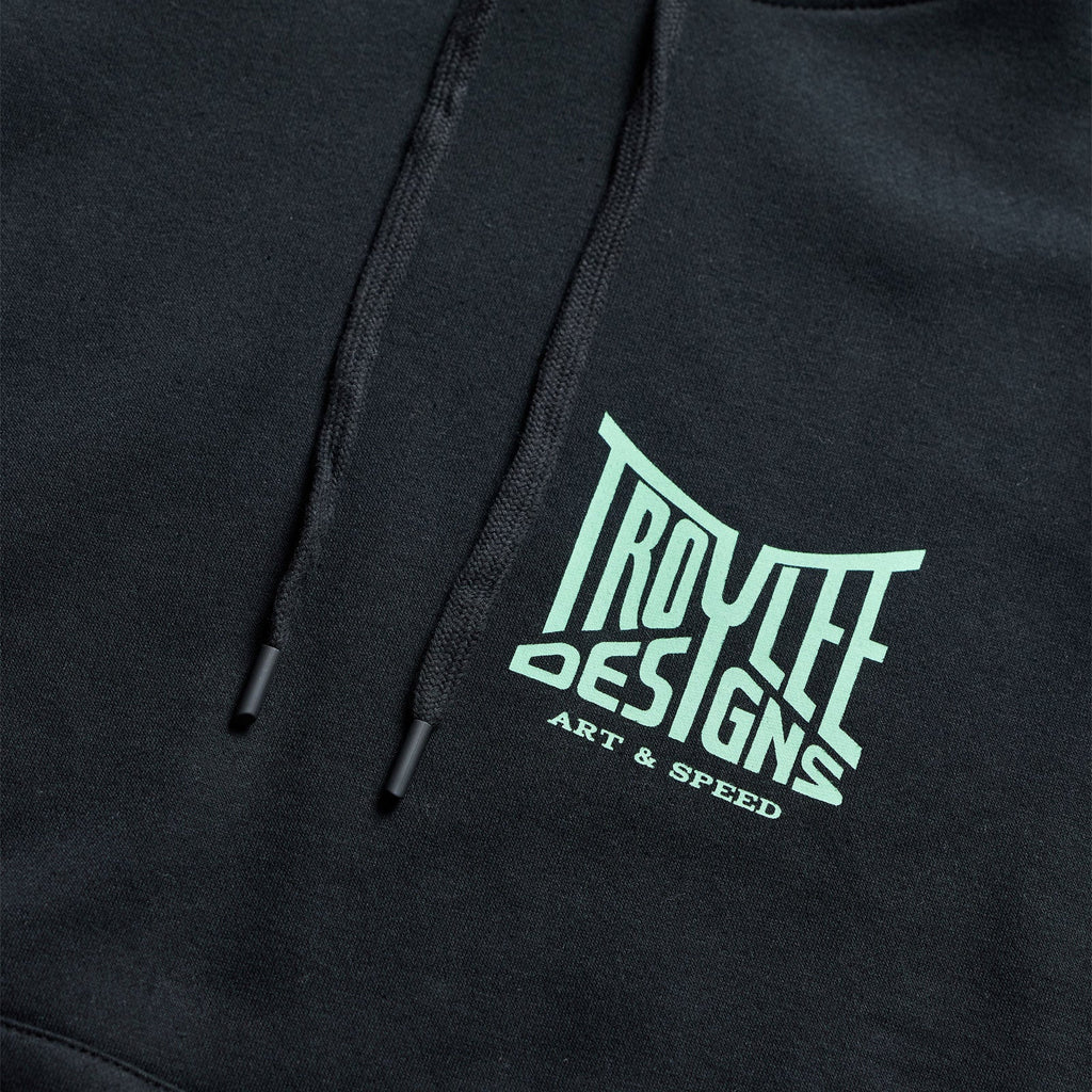 Womens Pullover Hoodie Handlebar Black