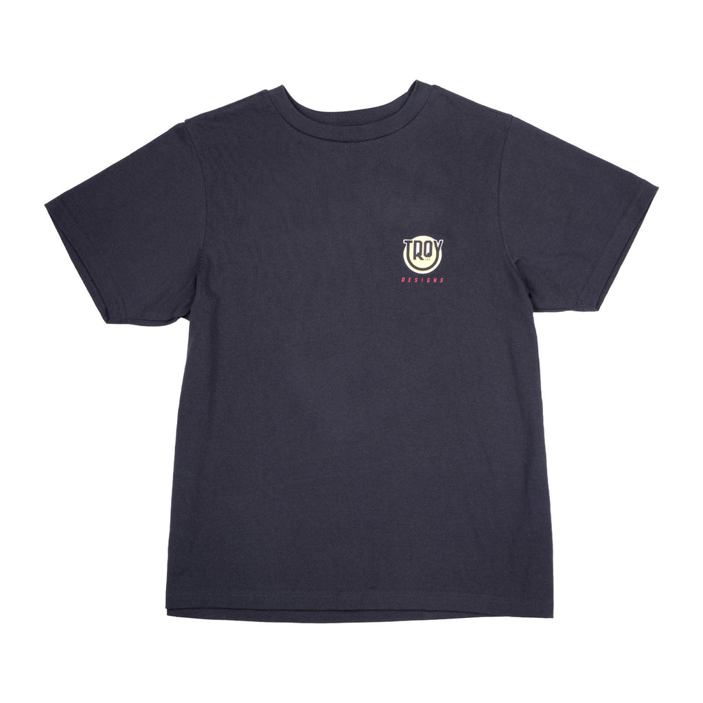 Womens Short Sleeve Tee Happy Dayz Carbon
