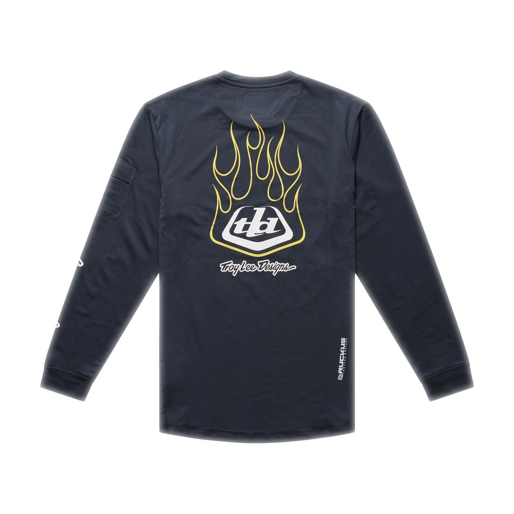 Youth Ruckus Ride LS Tee Pressed Carbon