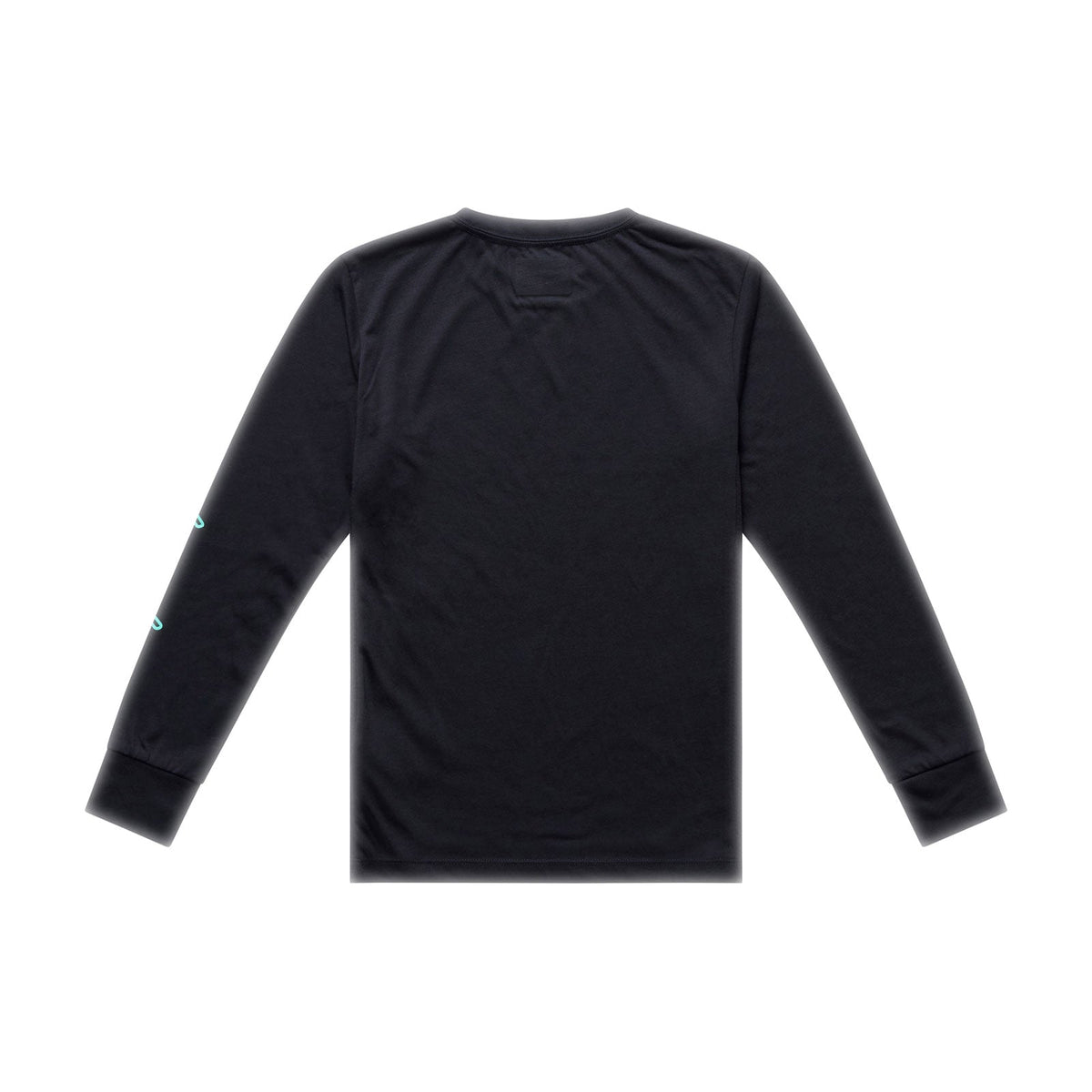 Youth Skyline Ride LS Tee Signature Black / Real Teal