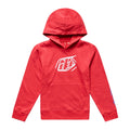 Youth Pullover Hoodie Badge Scarlet