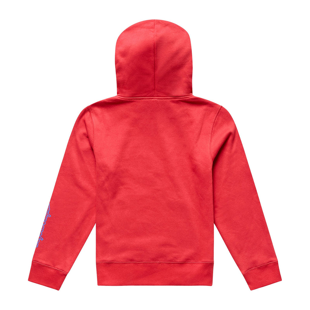 Youth Pullover Hoodie Badge Scarlet