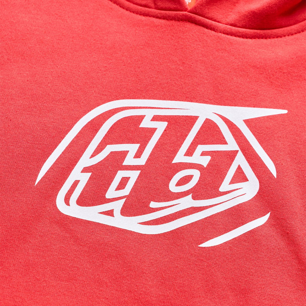 Youth Pullover Hoodie Badge Scarlet