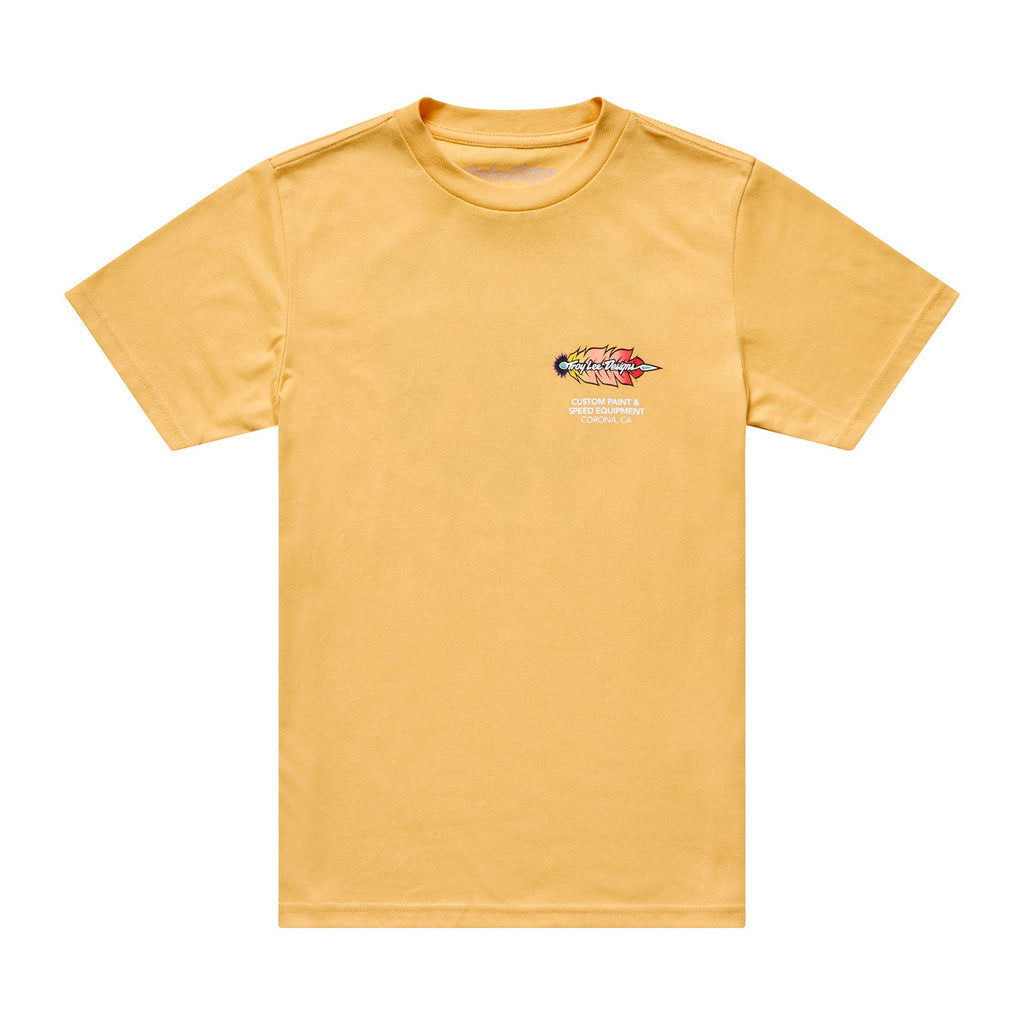 Youth Short Sleeve Tee Feathers Bleached Melon