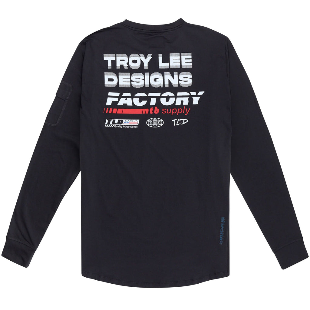 Ruckus Long Sleeve Ride Tee Factory Carbon