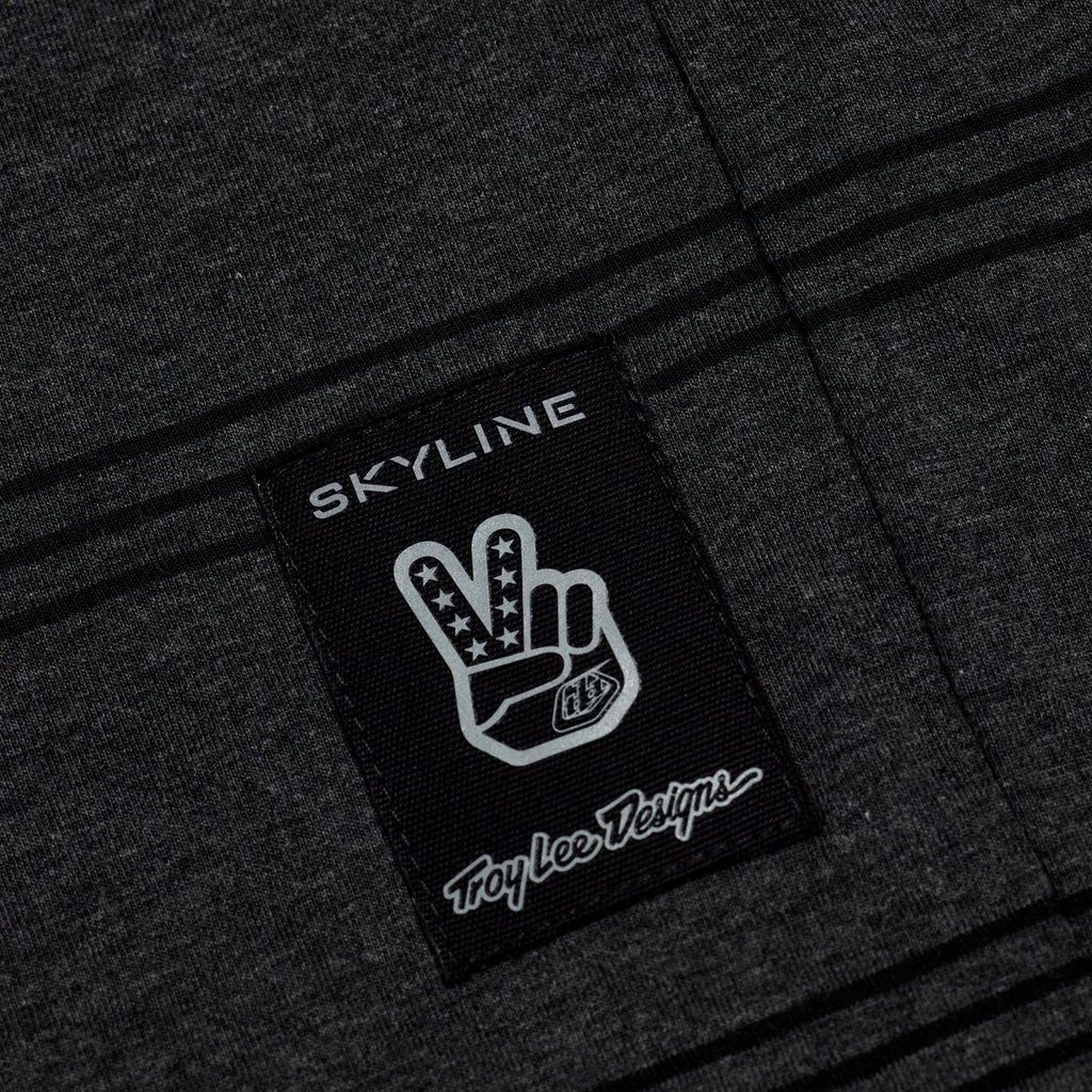 Skyline Short Sleeve Ride Tee Washed Out Dark Cloud