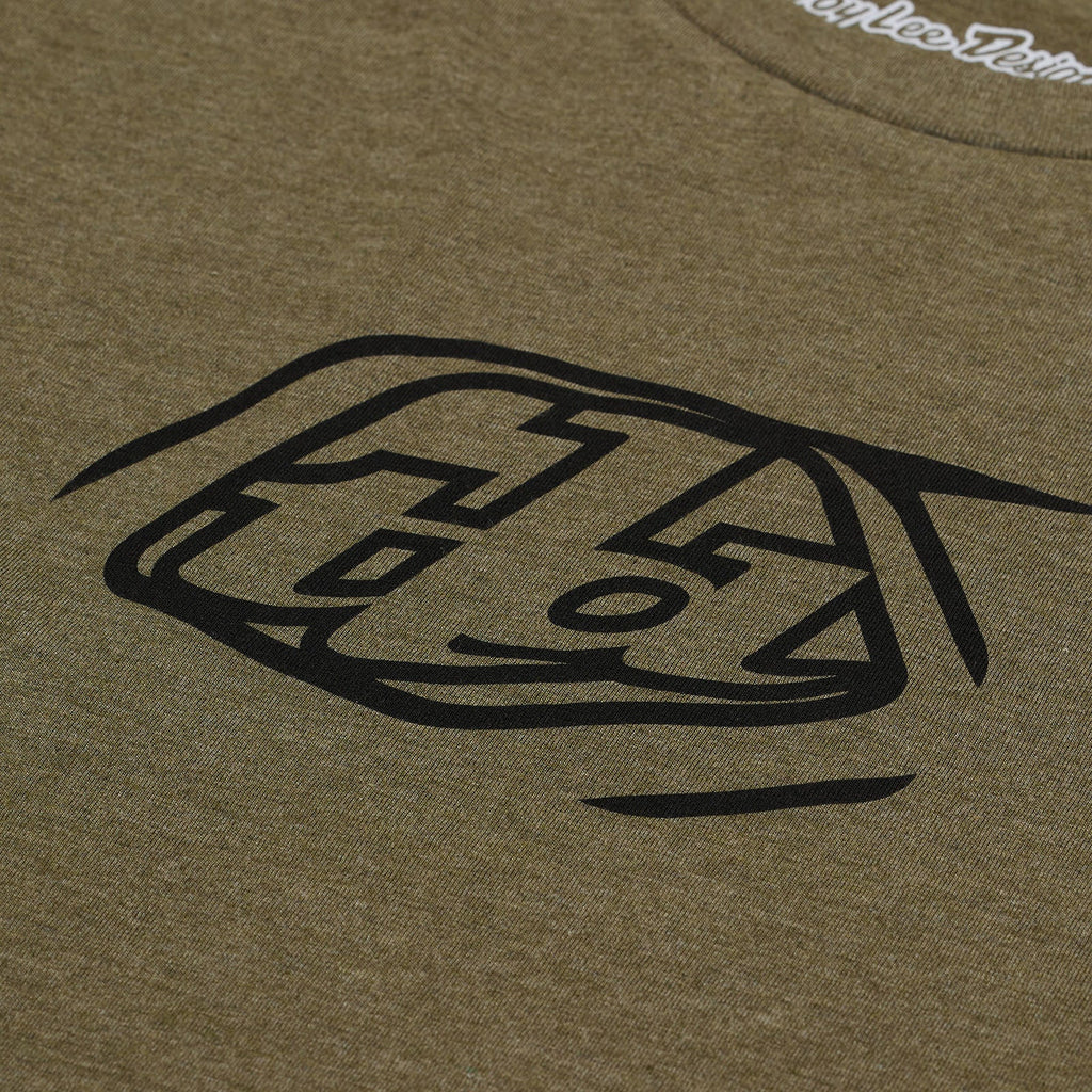 Short Sleeve Tee Badge Olive Heather