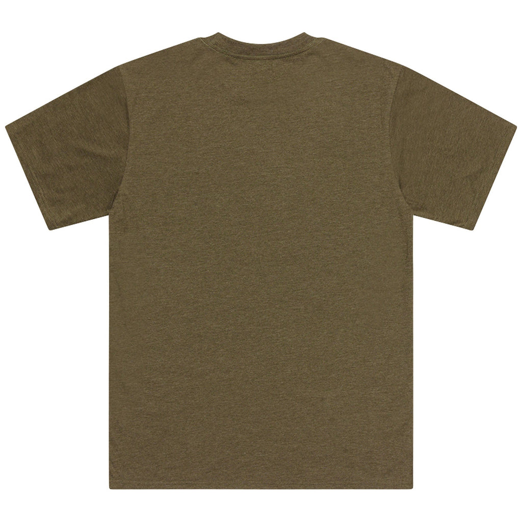 Short Sleeve Tee Stamp Olive Heather