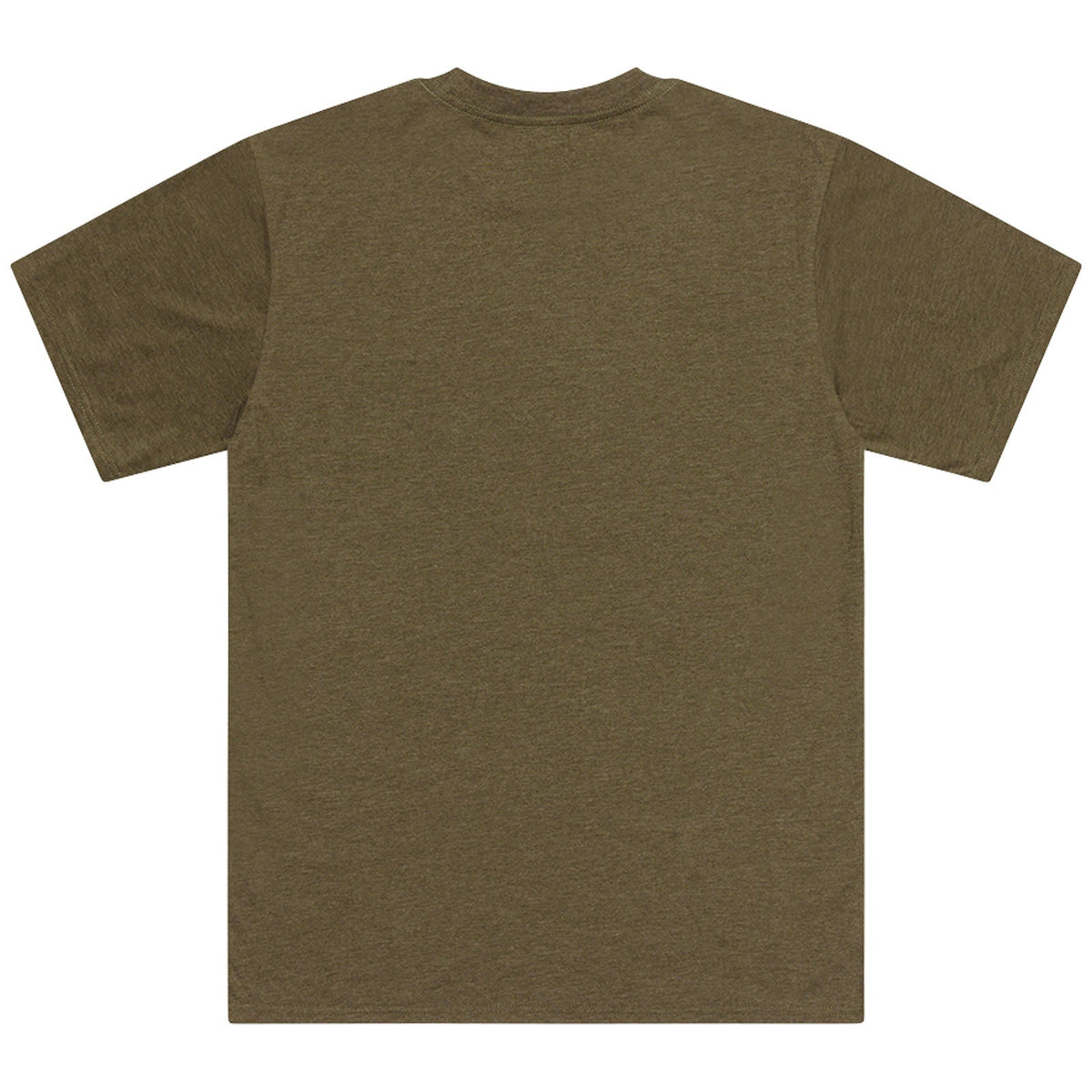 Short Sleeve Tee Stamp Olive Heather