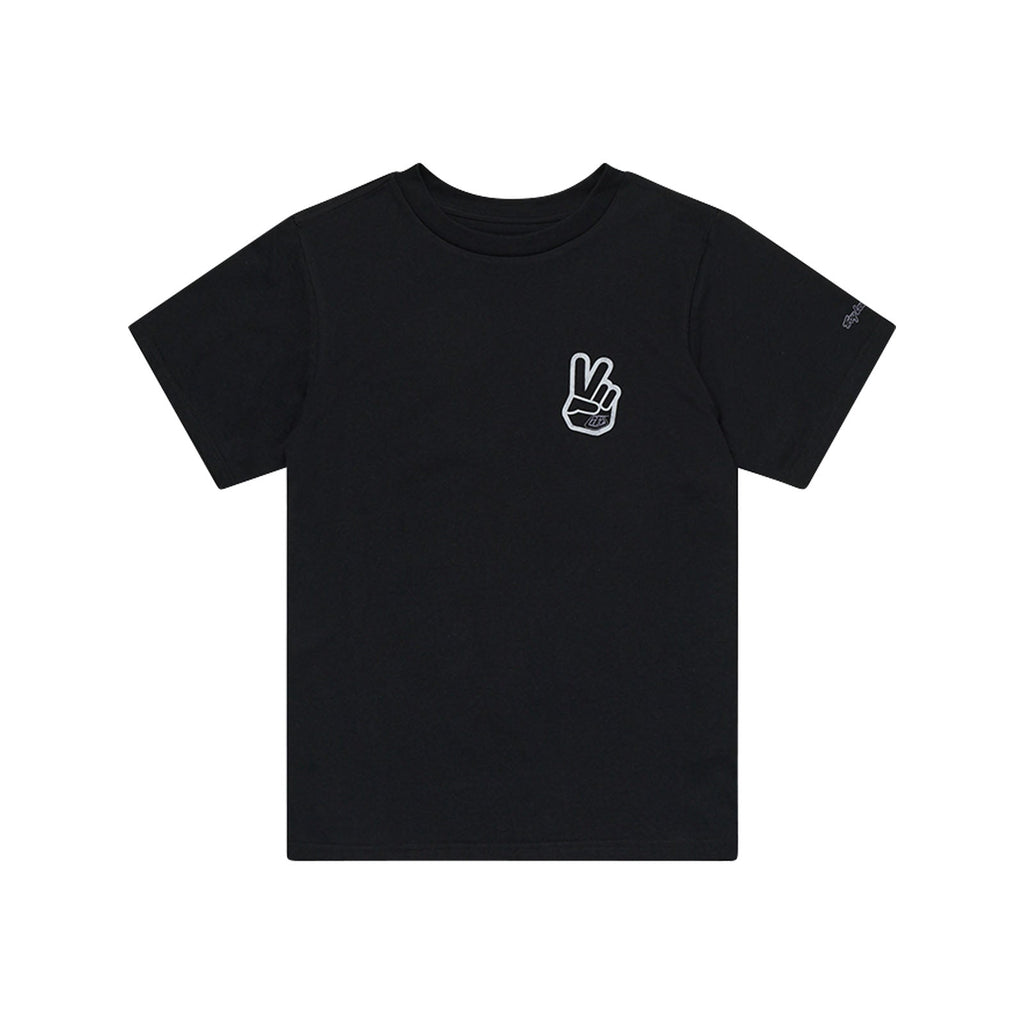 Womens Short Sleeve Tee Peace Out Black