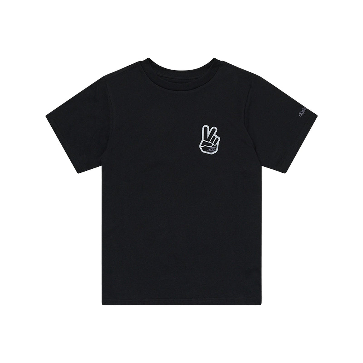 Womens Short Sleeve Tee Peace Out Black
