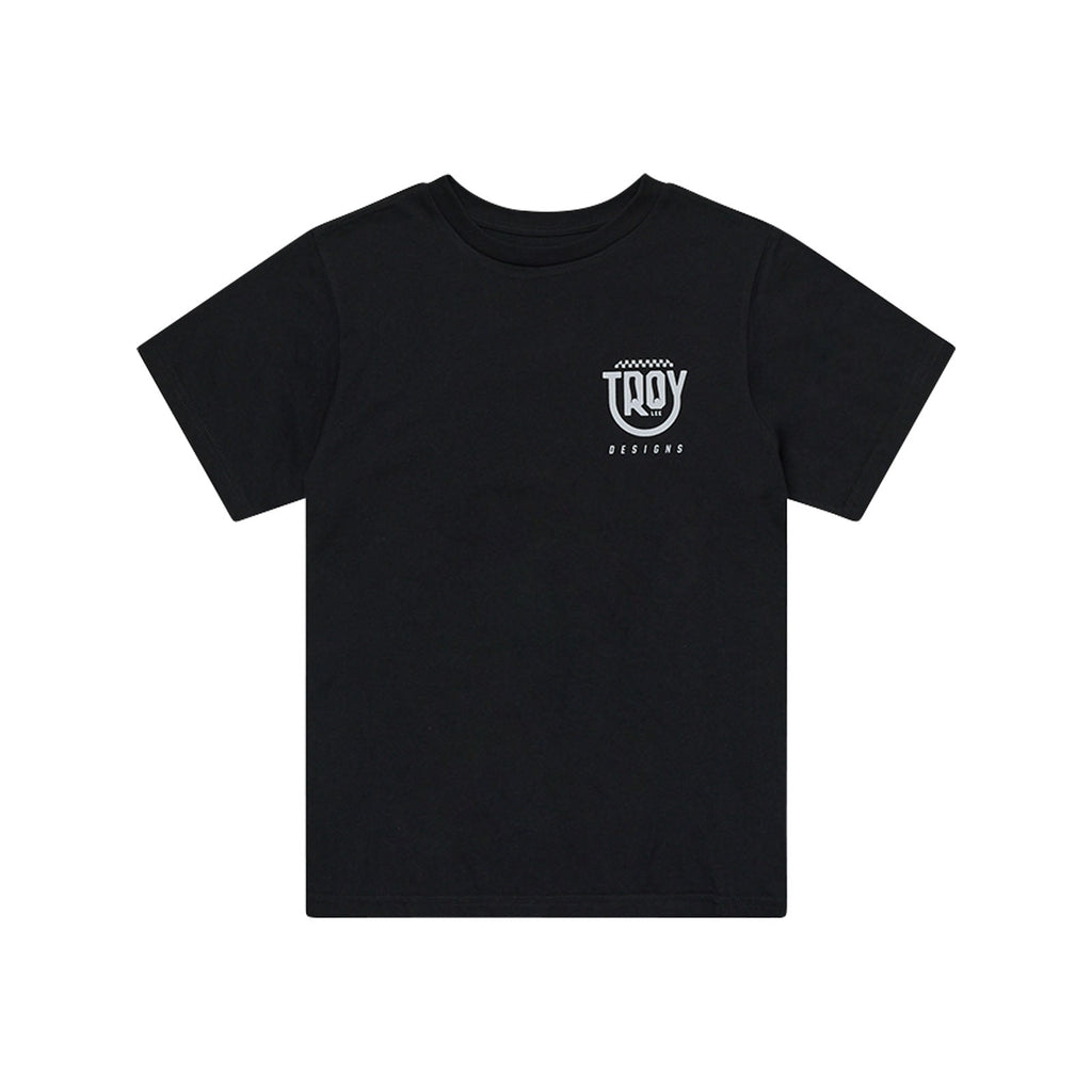 Womens Short Sleeve Tee Smiley Black