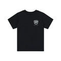 Womens Short Sleeve Tee Smiley Black