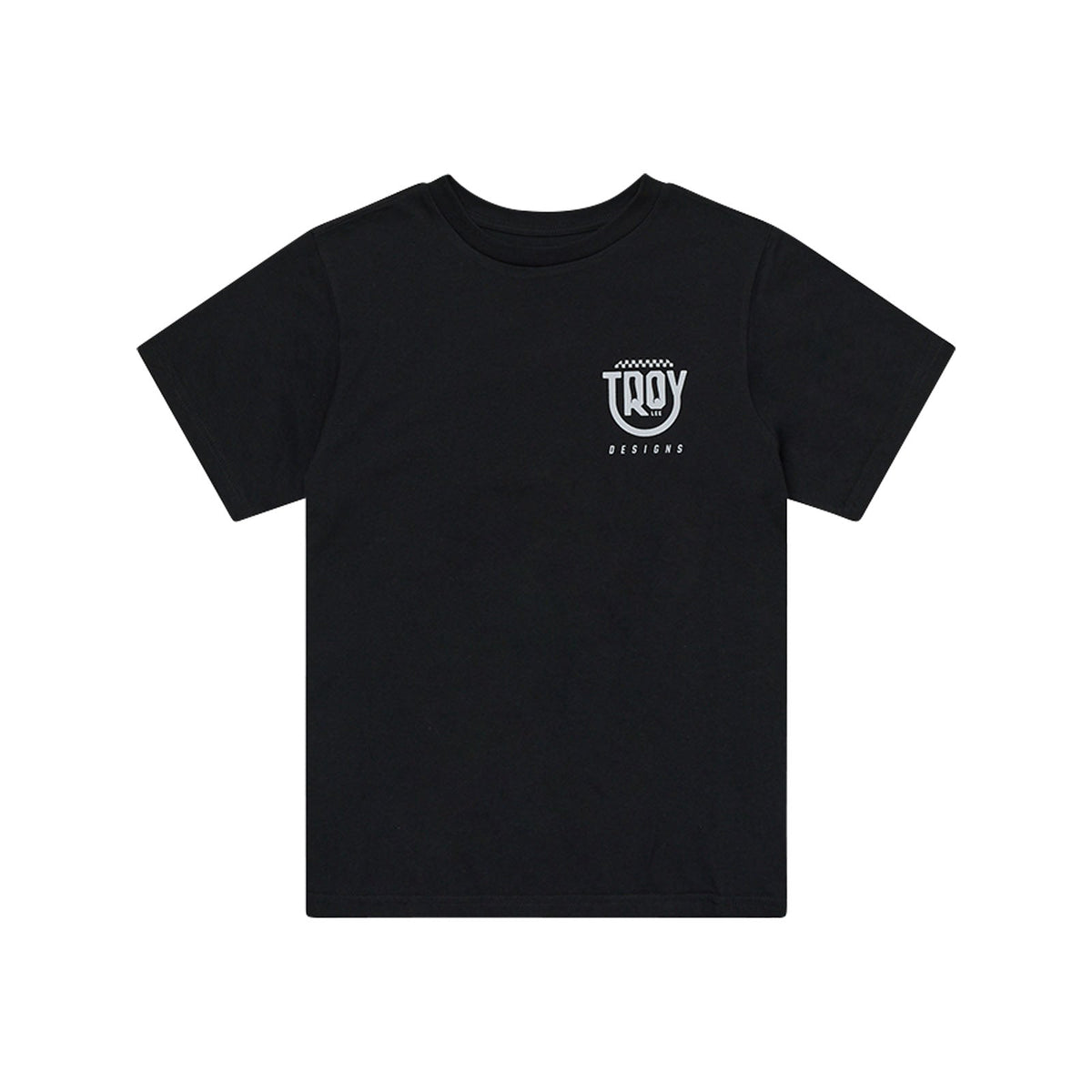 Womens Short Sleeve Tee Smiley Black