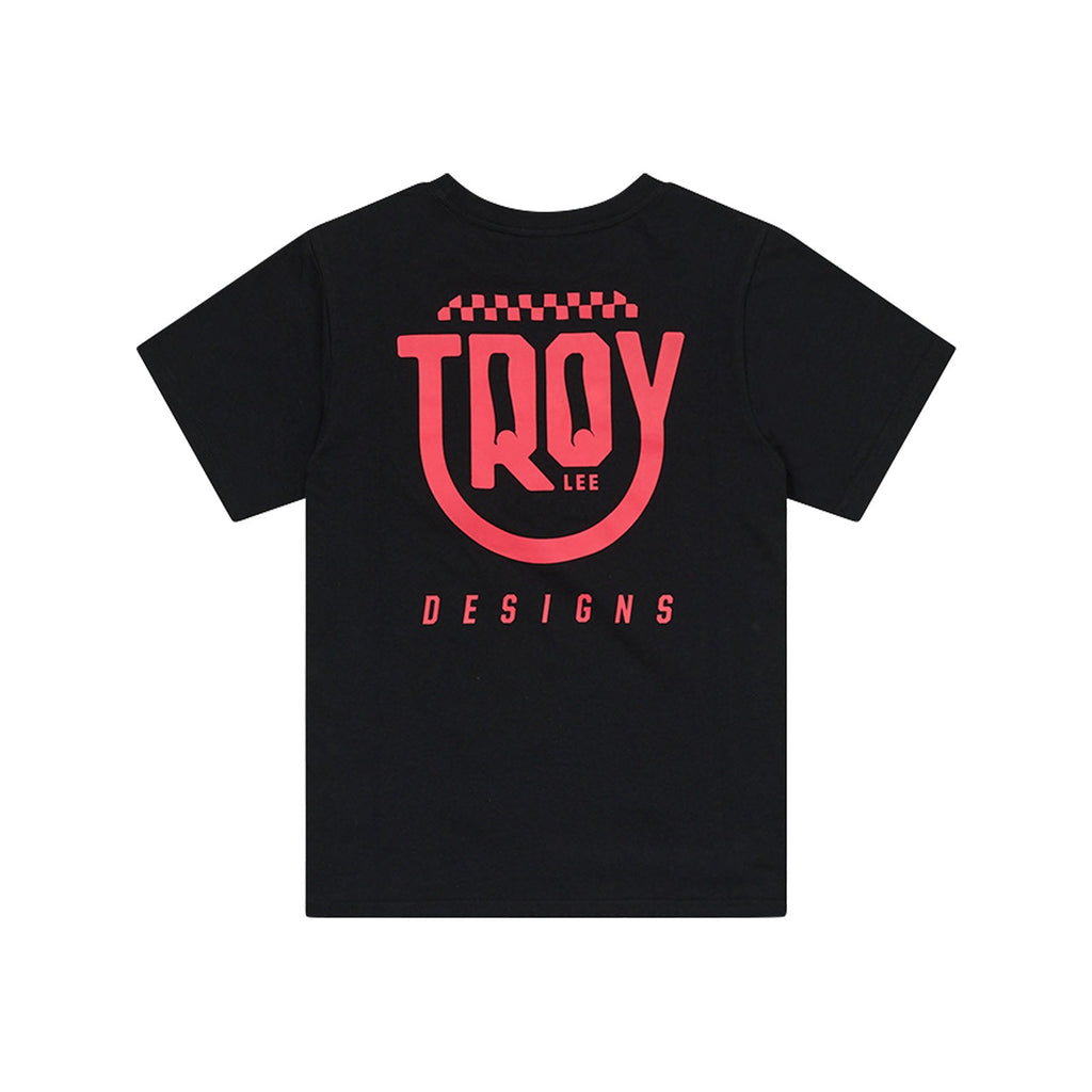 Womens Short Sleeve Tee Smiley Black