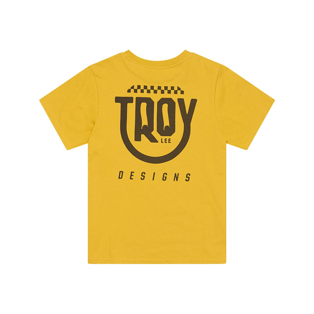 Womens Short Sleeve Tee Smiley Golden