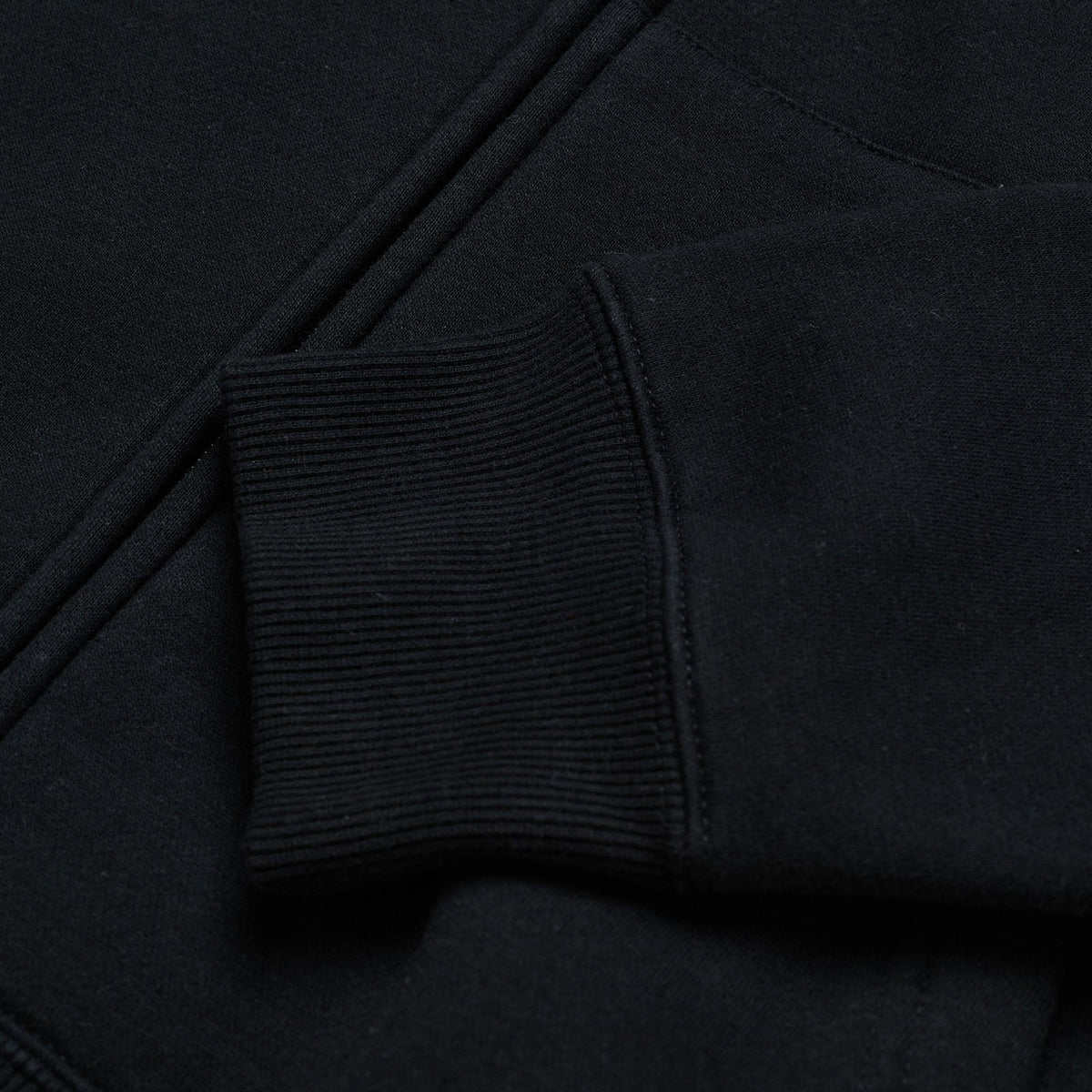 Zip Up Hoodie Signature Black