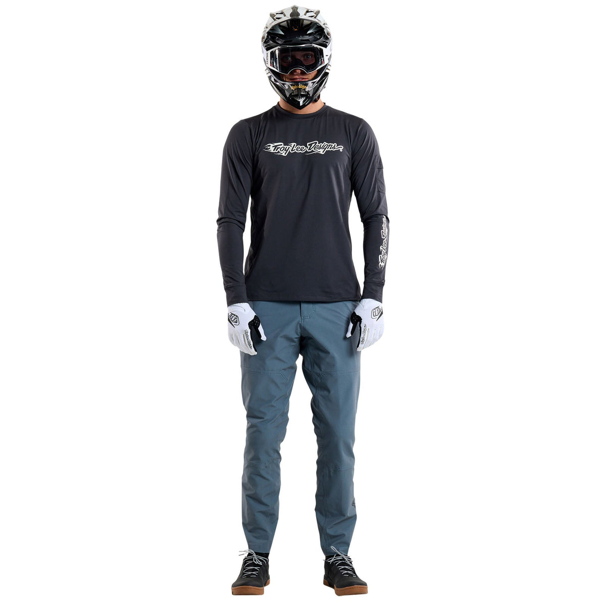 Ruckus Long Sleeve Ride Tee Burn Out Carbon