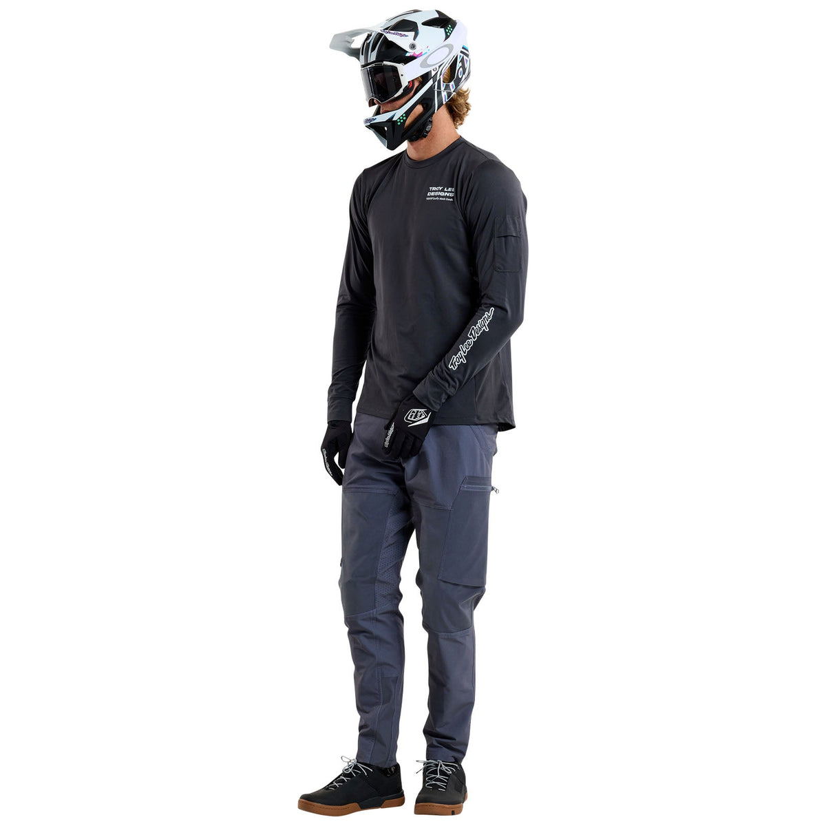 Ruckus Long Sleeve Ride Tee Factory Carbon